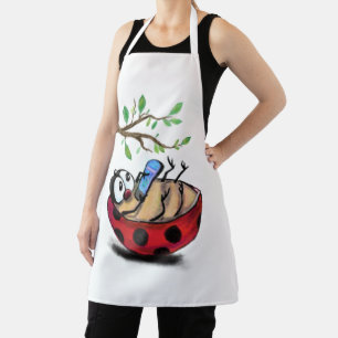 Kleine Ladybug mit Schürze-Handy-Geschenkspass Schürze