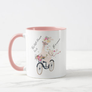 Kleine Lama liebt Mama, Personalisierter Becher, B Tasse