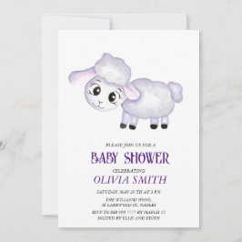 Kleine Lamb Sheep Baby Dusche Einladung
