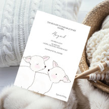 Kleine Lamb Twins Baby Dusche