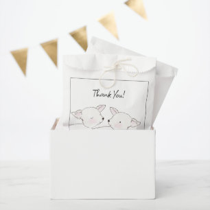 Kleine Lamb Twins Baby Dusche Geschenktütchen