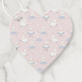 Kleine Lämmer, die auf der Wolken-Baby-Dusche häng Geschenkanhänger