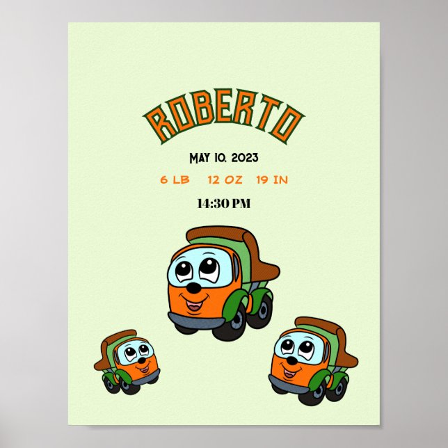 Kleine Lastkraftwagen Poster (Vorne)