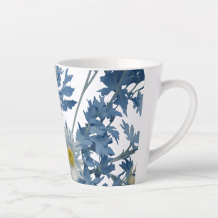 Kleine Latte-Tasse, 12 oz - Blumenexplosionsdesign Milchtasse