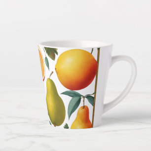 Kleine Latte Tasse - 12 oz mit Fruit Watercolor