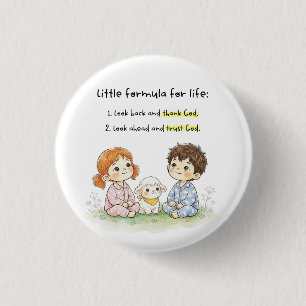 Kleine Lebensformel – Gott danken & Gott vertrauen Button
