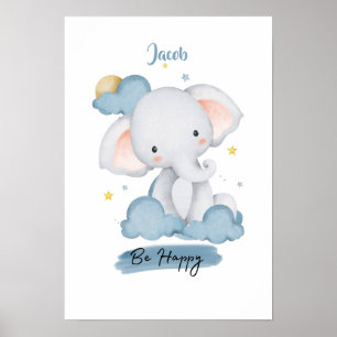 Kleine Lektionen Elefant aus der Cloud Poster