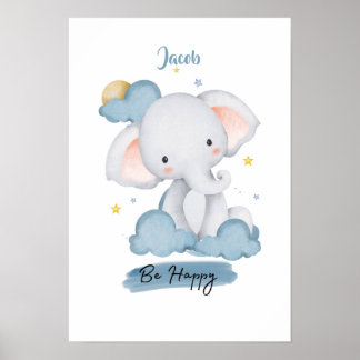Kleine Lektionen Elefant aus der Cloud Poster