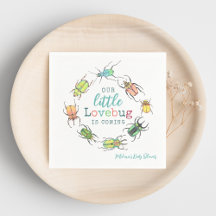 Kleine Liebe Bug Niedlich und farbenfroh Babydusch