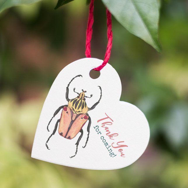 Kleine Liebe Bug Pink Babydusche Danke Geschenkanhänger (Von Creator hochgeladen)