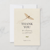 Kleine Liebe Bug Vintag Baby Dusche Danke