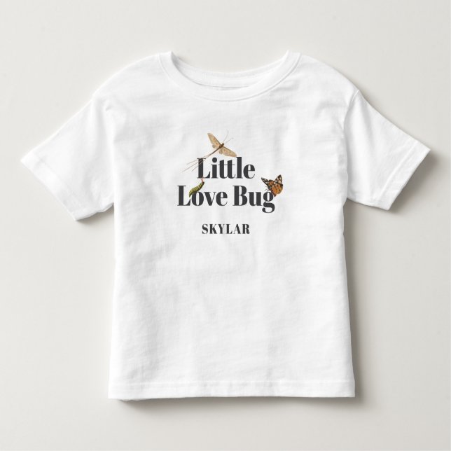 Kleine Liebe Bug Vintag Illustration Kleinkind T-shirt (Vorderseite)