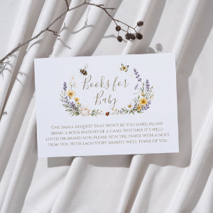 Kleine Liebeskäfer-Baby-Shower-Bücher für Baby Begleitkarte