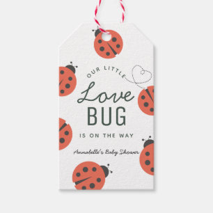 Kleine Liebeskäfer-Ladybug-Rote Babyparty Geschenkanhänger