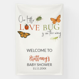 Kleine Liebeswanze-Baby-Party Willkommen Banner