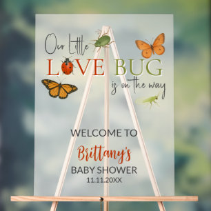 Kleine Liebeswanze Baby Shower Willkommen Acrylschild