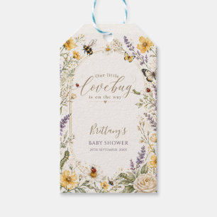 Kleine Liebeswanze Wildblumen-Baby-Party Geschenkanhänger