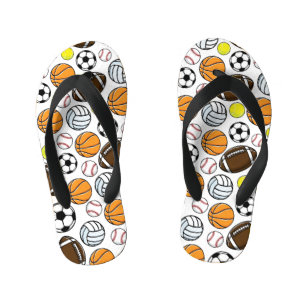 Kleine Liga Sportballs farbenfrohe Kinder Spaß Kinderbadesandalen