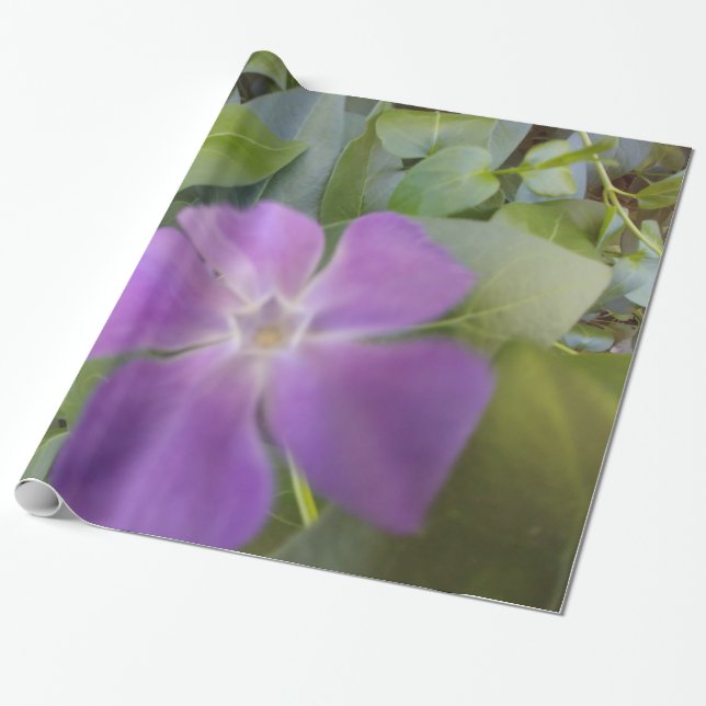 Kleine Lila Blüte Geschenkpapier (Ungerollt)