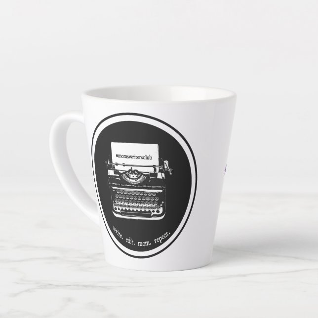 Kleine Lila LATTE Milchtasse (Linke Ecke)