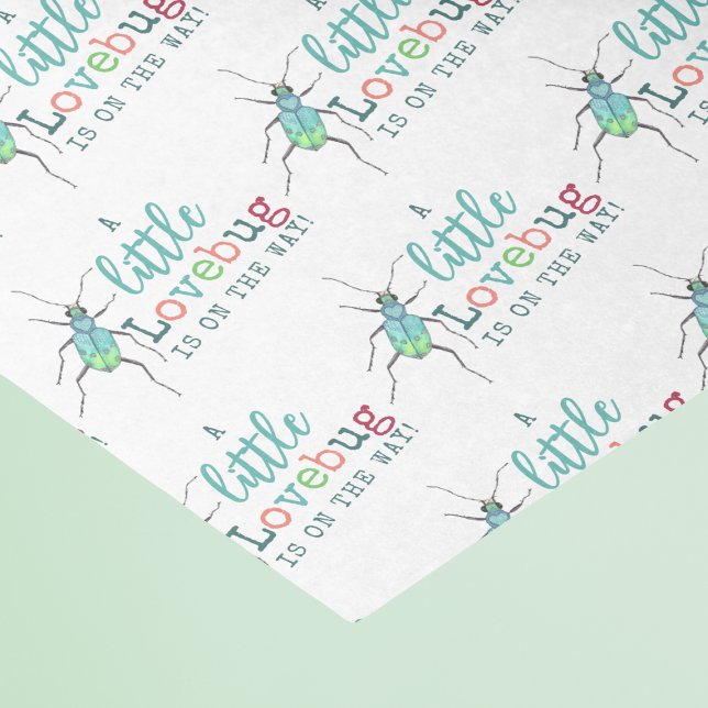 Kleine Lovebug Babydusche Seidenpapier (Von Creator hochgeladen)
