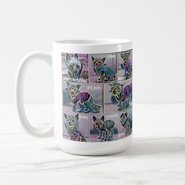 Kleine mächtige Traumteam-künstlerische Tasse - (Links)