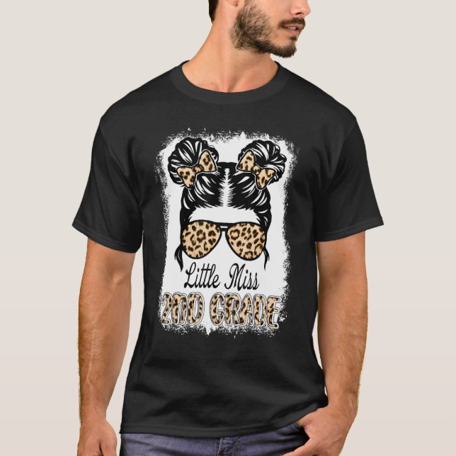 Kleine Mädchen der zweiten Klasse zurück zur zweit T-Shirt (Vorderseite)
