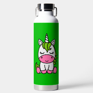 Kleine Mädchen kommen zurück zur Schule Trinkflasche
