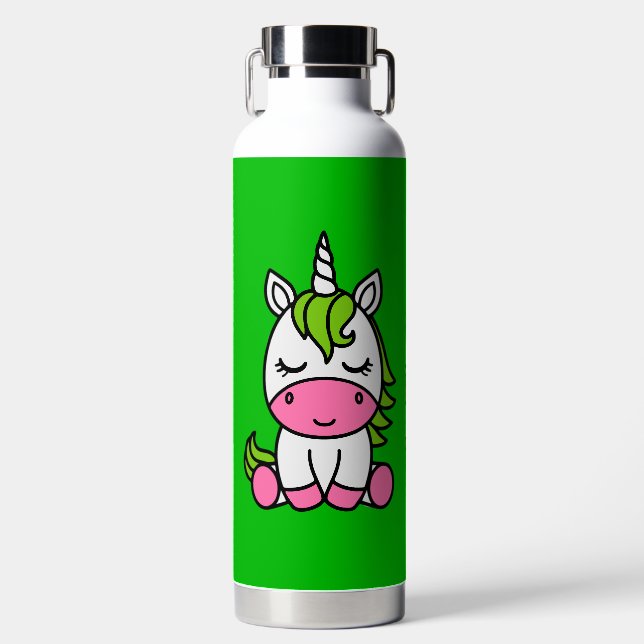 Kleine Mädchen kommen zurück zur Schule Trinkflasche (Vorderseite)
