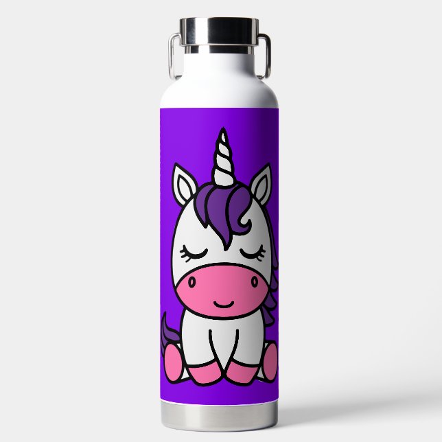 Kleine Mädchen kommen zurück zur Schule Trinkflasche (Vorderseite)