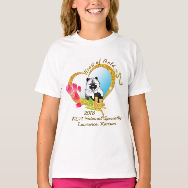 Kleine Mädchen T-Shirt für das KCA-Logo 2018 (Vorderseite)