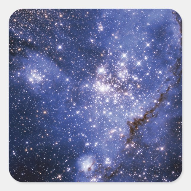 Kleine magellanische Cloud Quadratischer Aufkleber (Vorderseite)