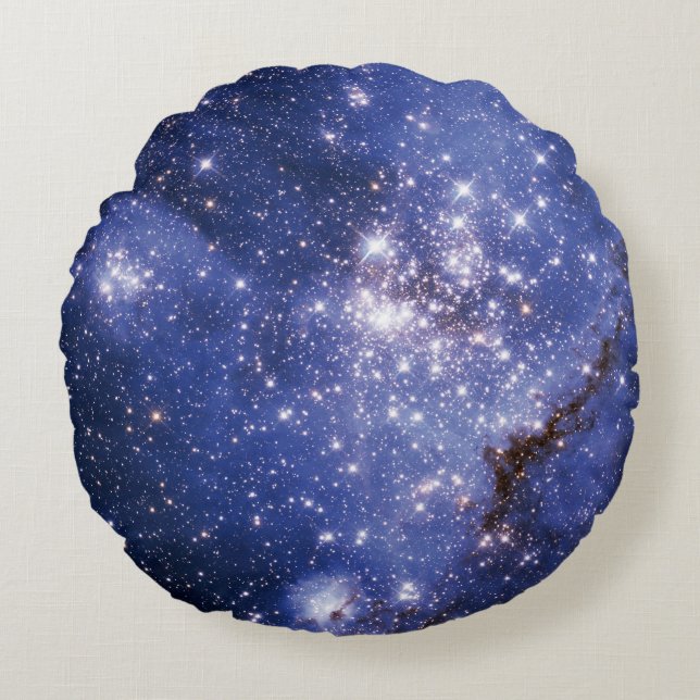 Kleine magellanische Cloud Rundes Kissen (Vorderseite)