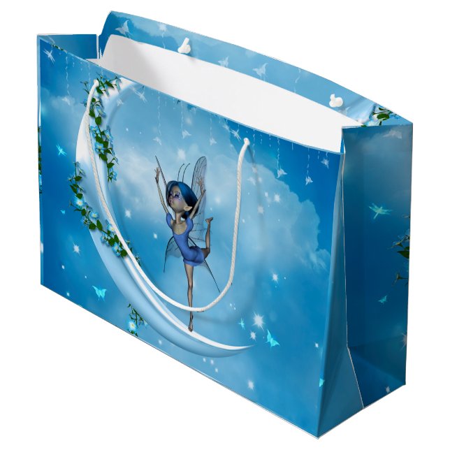 Kleine Märchen, die auf dem Mond tanzen Große Geschenktüte (Rückseite Schrägansicht)