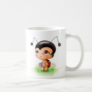 Kleine Marienkäfer-Mädchen-Tasse Kaffeetasse