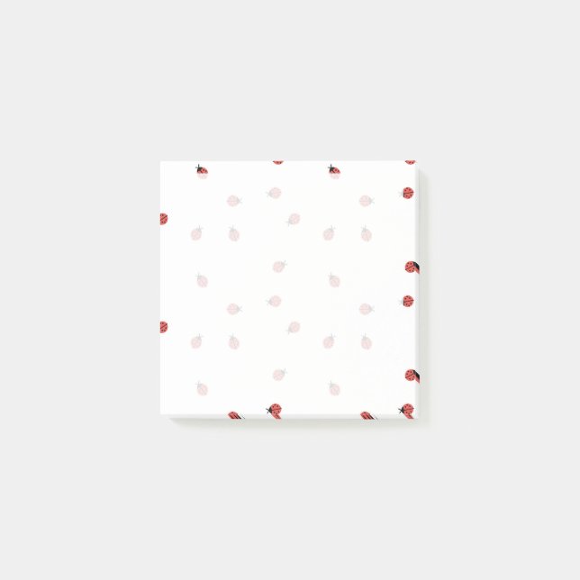 Kleine Marienkäfer Post-it Notes Klebezettel (Vorderseite)