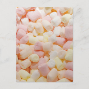 Kleine Marshmallows Postkarte