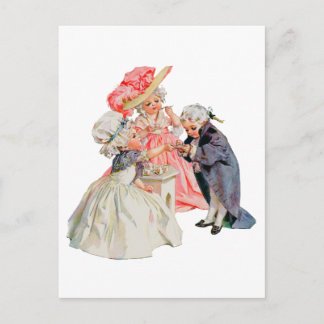 Kleine Martha Washingtons Teeparty Postkarte