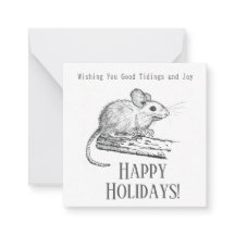 Kleine Maus Frohe Botschaft und Freude