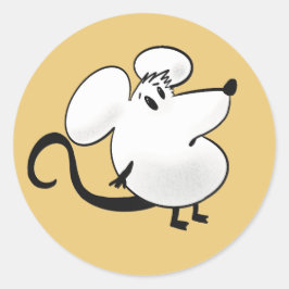 Kleine Maus Runder Aufkleber