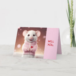 KLEINE MAUSVALENTINKARTE DANKESKARTE