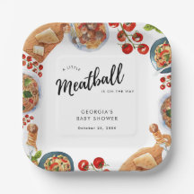 Kleine Meatball Italienische Food Baby Dusche