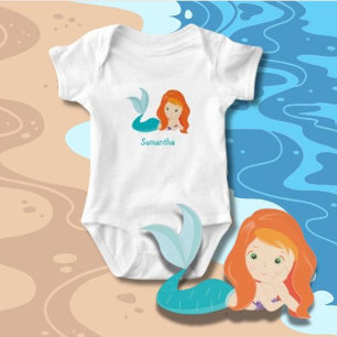 Kleine Meerjungfrau Baby Strampler