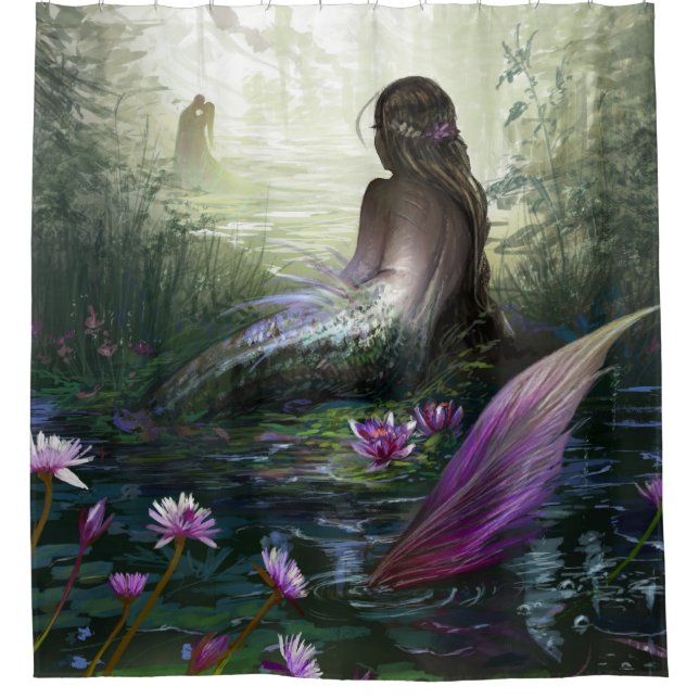 kleine Meerjungfrau Duschvorhang (Vorderseite)