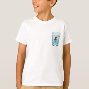 Kleine Meerjungfrau im Wasserglas Kinder T-Shirt