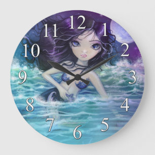 Kleine Meerjungfrau in der Uhr der Mauer