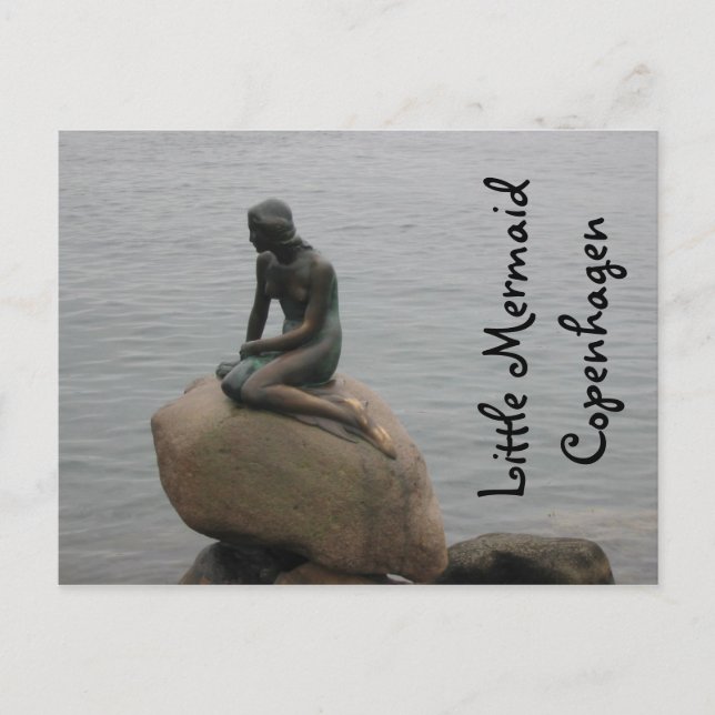 Kleine Meerjungfrau Kopenhagen Postkarte (Vorderseite)