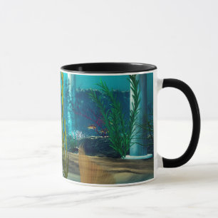 Kleine Meerjungfrau mit Anemone-Blume Tasse