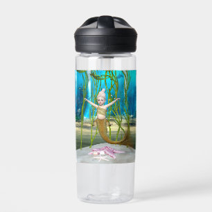 Kleine Meerjungfrau Niedliche Fantasy Mädchen, Bla Trinkflasche