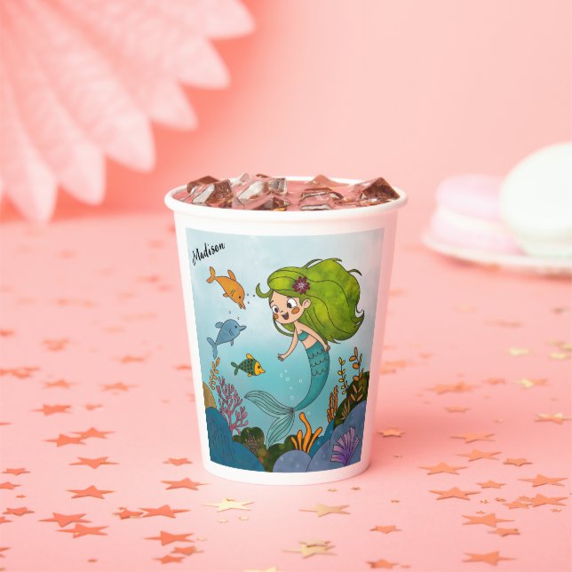 Kleine Meerjungfrau Pappbecher (Insitu)